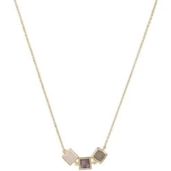 Collier Lorine Quartz Rose Et Améthyste