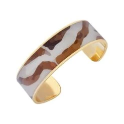 LUYIA Bracelet Femme LS18062 Beige Et Marron En Laiton