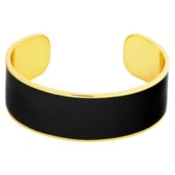 ODISSI Bracelet Bangle Laiton ODI003 Noir Et Doré Femme