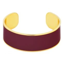 ODISSI Bracelet Bangle Laiton ODI004 Violet Pourpre Et Rose Doré Femme