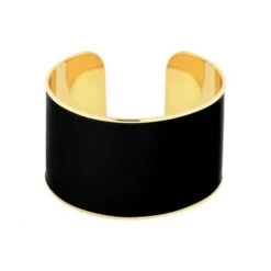 ODISSI Bracelet Bangle Laiton ODI025R Noir Et Rose Doré Femme