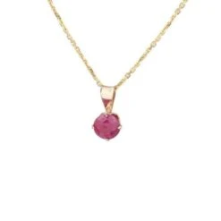 OR ECLAT Collier Or 375° Rubis